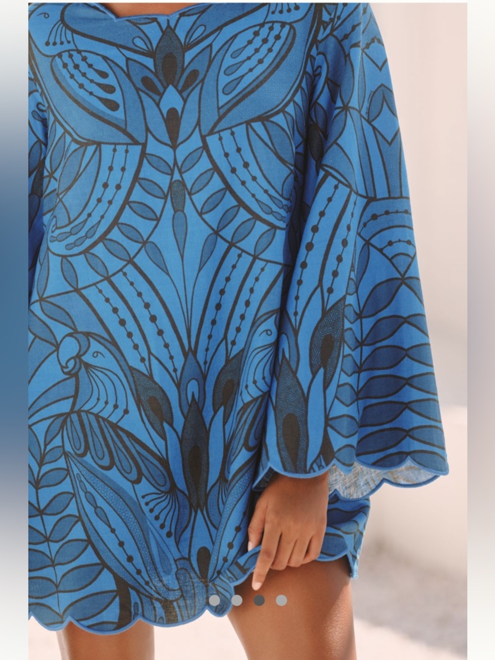 New FARM Rio x Anthropologie Lacemaker Open Back Mini Dress